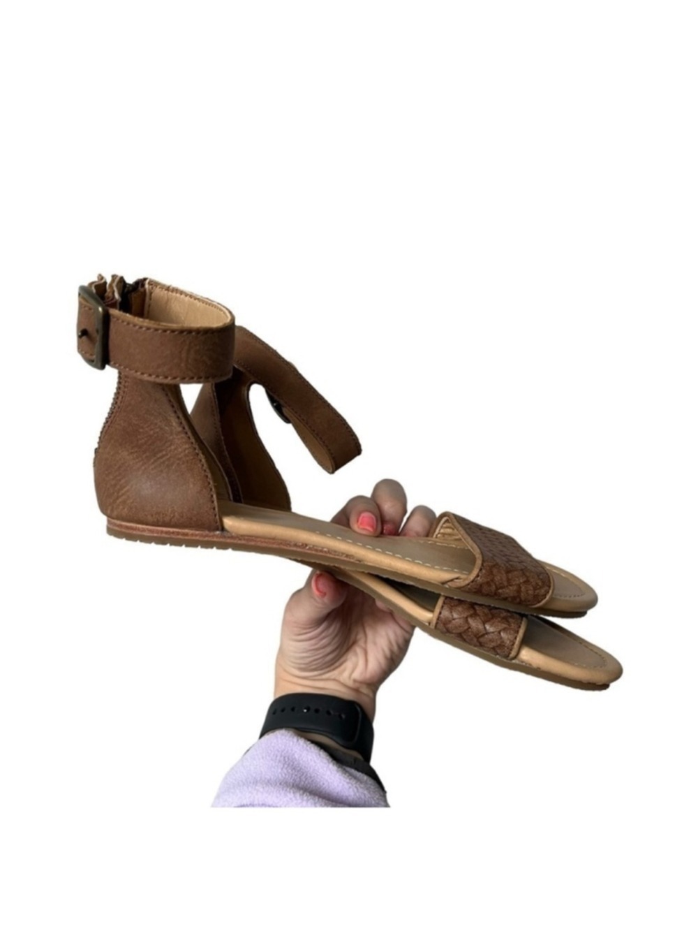 Roots Cranston Brown Leather gladiator sandals size 6